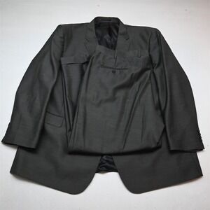 Giorgio Fiorelli 54R 46x32 Silver Gray Mens Jacket Pants Suit